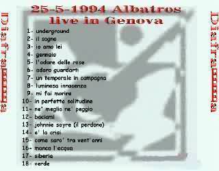 Live in Genova Albatros - 25/05/1994